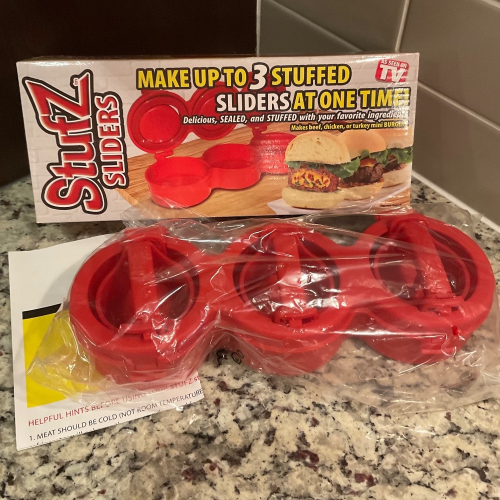 STUFZ Sliders - Stuffed Burger Press - New in Box